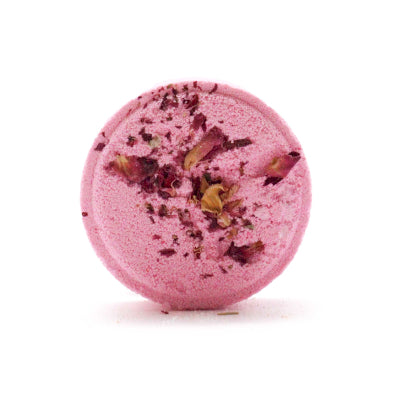 Douche Stomer Geuren in Huis voor onder de douche in de geur Harmony Burst met roosgeranium, zwarte peper, bergamot en grapefruit met gedroogde rozenblaadjes.