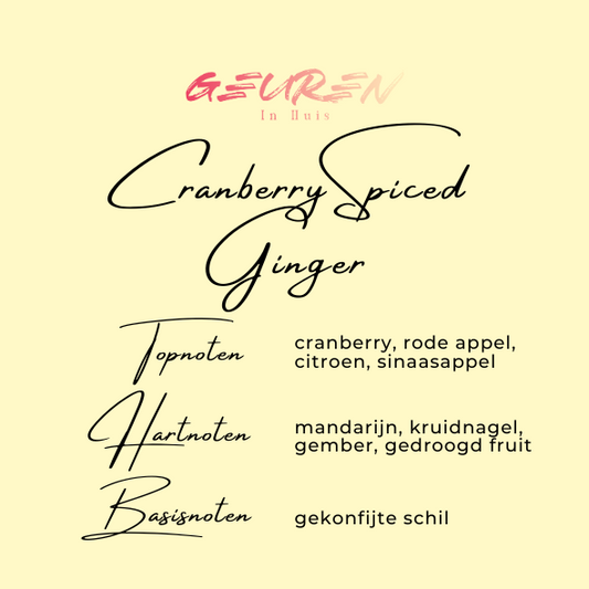 geurnoten Cranberry Spiced Ginger geurkaars