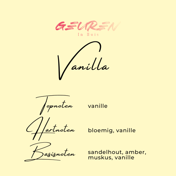 geurnoten Vanilla geurkaars