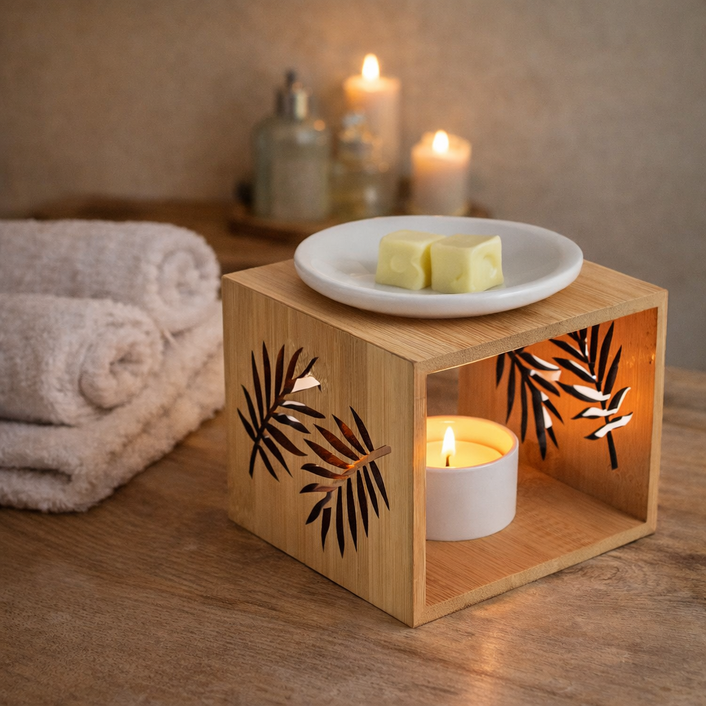 Wax brander Leaf in spa omgeving
