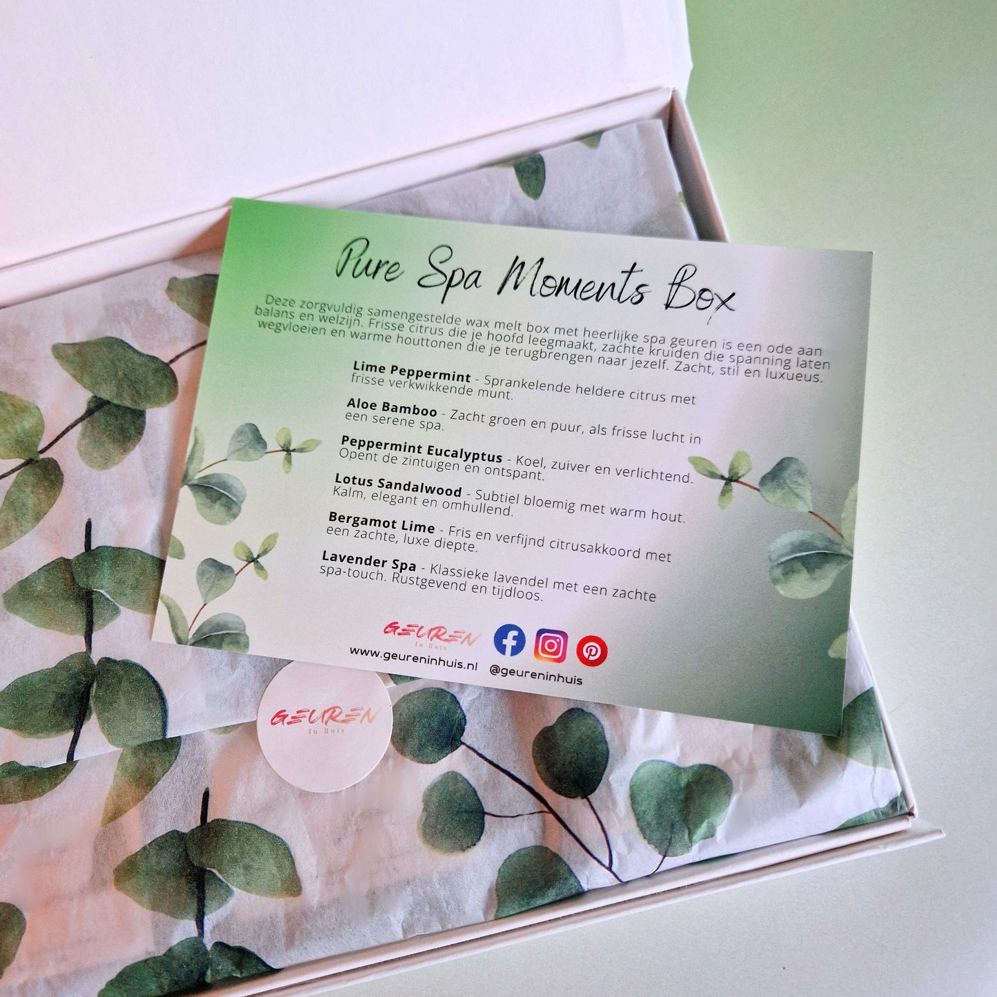 Pure Spa Moments wax melts box