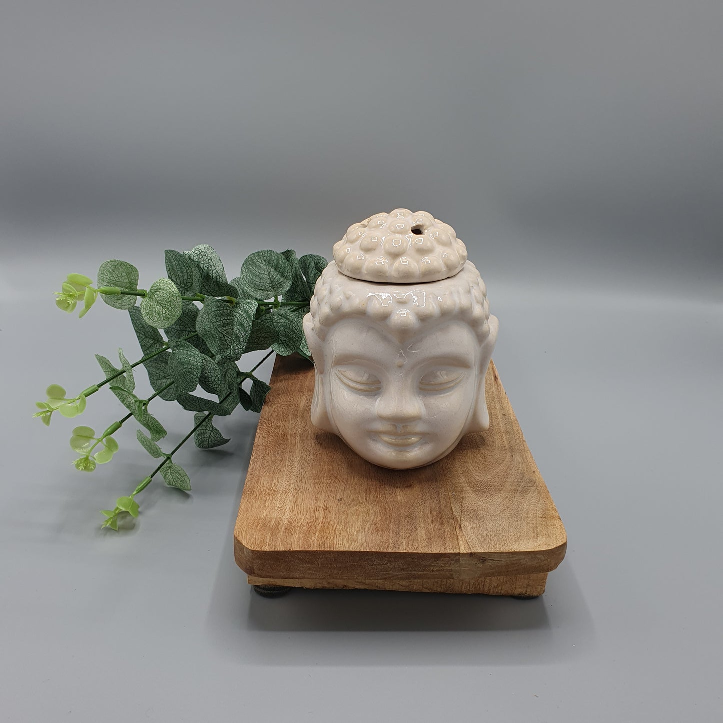 Giftset Wax brander Boeddha Beige met Aloe Bamboo wax melts