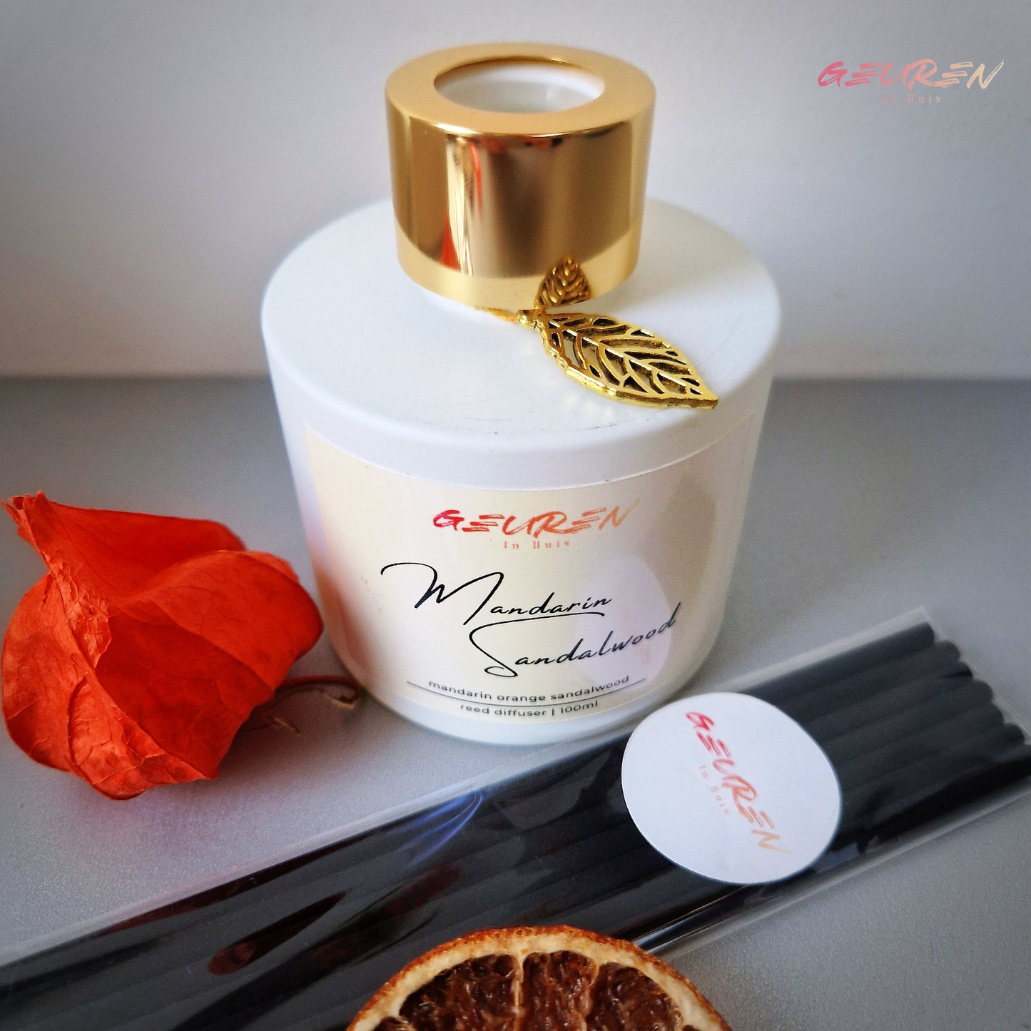 Handgemaakte geurstokjes van Geuren in Huis in de geur Mandarin Sandalwood