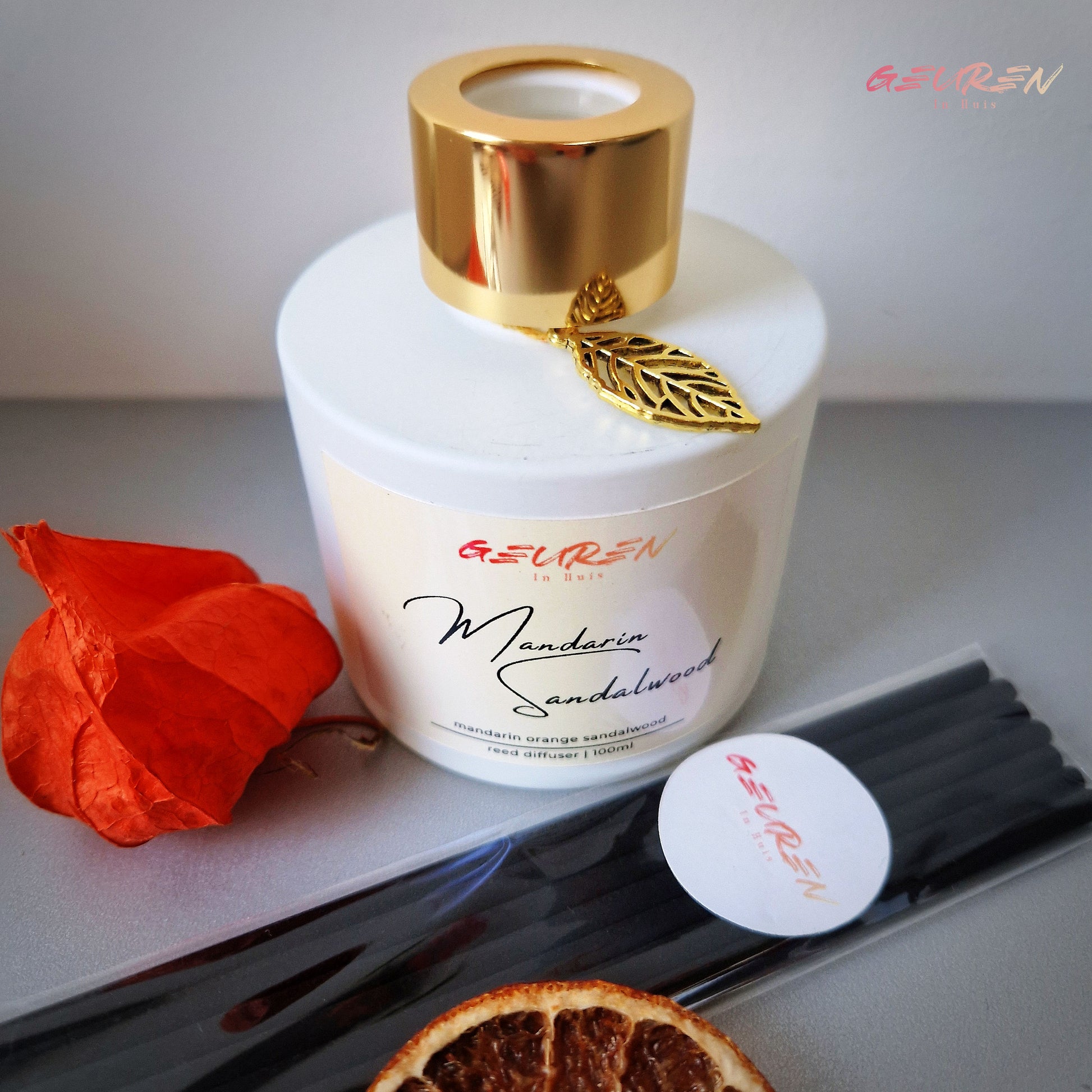 Handgemaakte geurstokjes van Geuren in Huis in de geur Mandarin Sandalwood