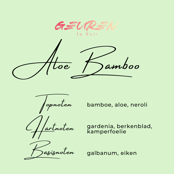Geurkaars Aloe Bamboo